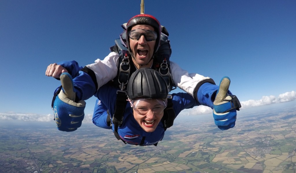 Charity skydive for Winston's Wish
