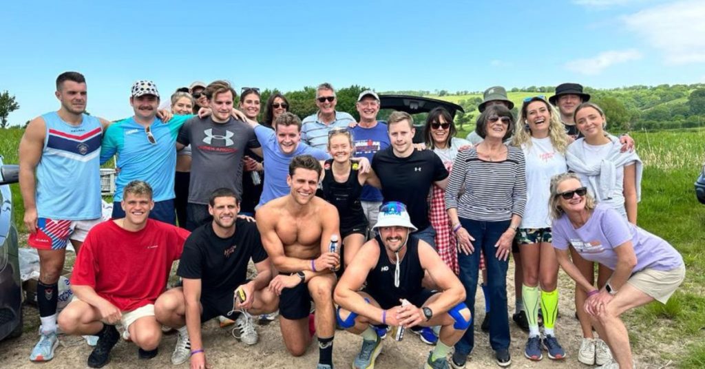 Hunchman Trust group at the beach
