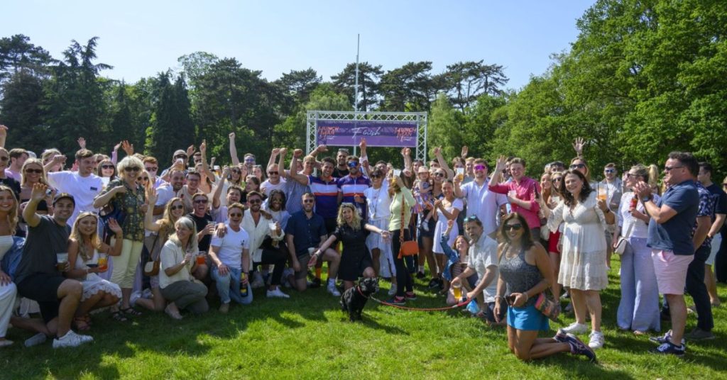 Hunchman Trust group celebration at the park