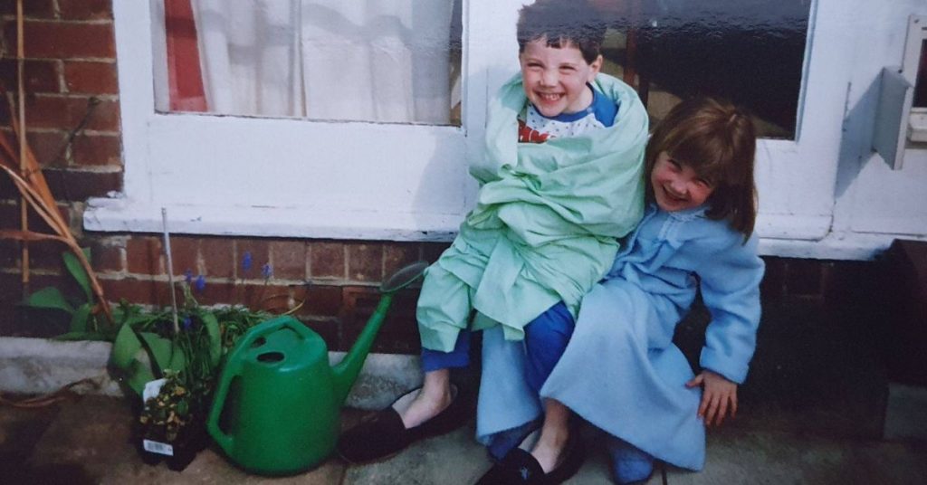 Louise's children and James's niece and nephew, Lyla and Spencer